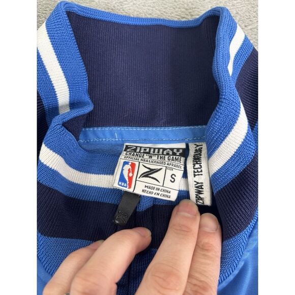 Vintage Y2K Oklahoma City Thunder Full Zip Track Jacket Men's Size Small Blue - Picture 7 of 11
